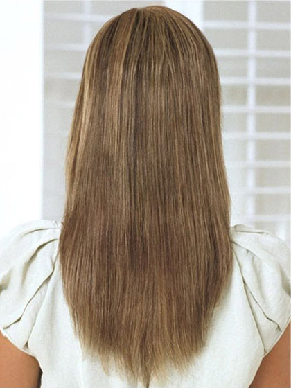 14" Straight Capless Human Hair Wig