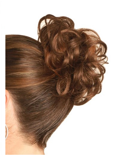 Curly Bold Style Remy Hair Bun