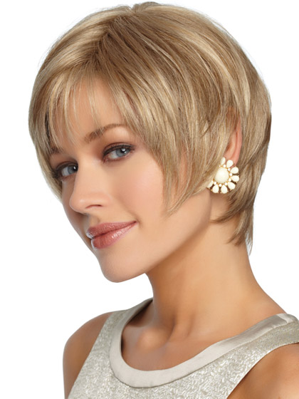 Sleek Straight Short Shag Synthetic Wig