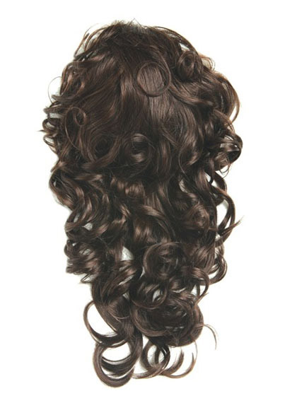 Long Wavy Synthetic 3/4 Capless Wig