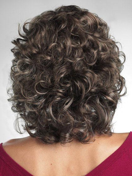 Soft Bouncy Curls Synthetic Mid-Length Wig