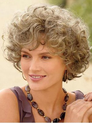 Caroline Short Softly Curled Look Synthetic Wig