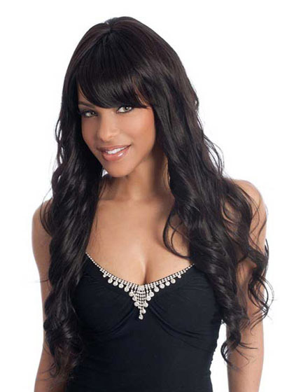 Long Wavy Sophisticated Style Synthetic Wig